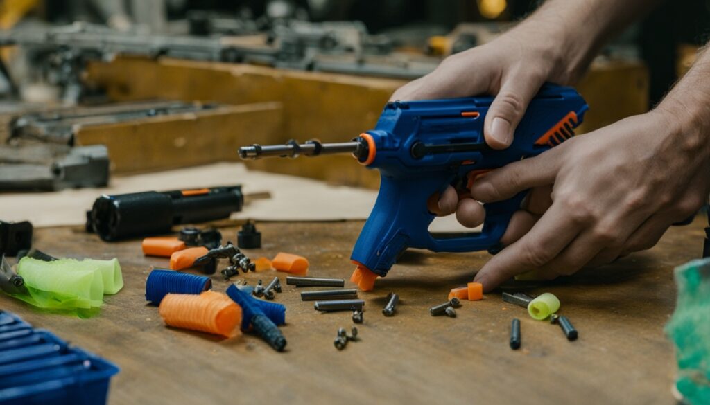 disassembling nerf blasters